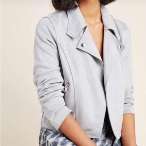 NWT Anthropologie Leza Suede Moto Jacket